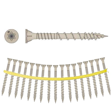 Quikdrive No. 8 x 1-1/4in T-25 Tan Collated Decking Screw DSVT114S